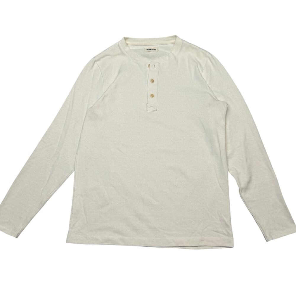 Taylor Stitch Heavy Bag Henley Shirt Mens 38 Small Loungewear Quiet Luxury